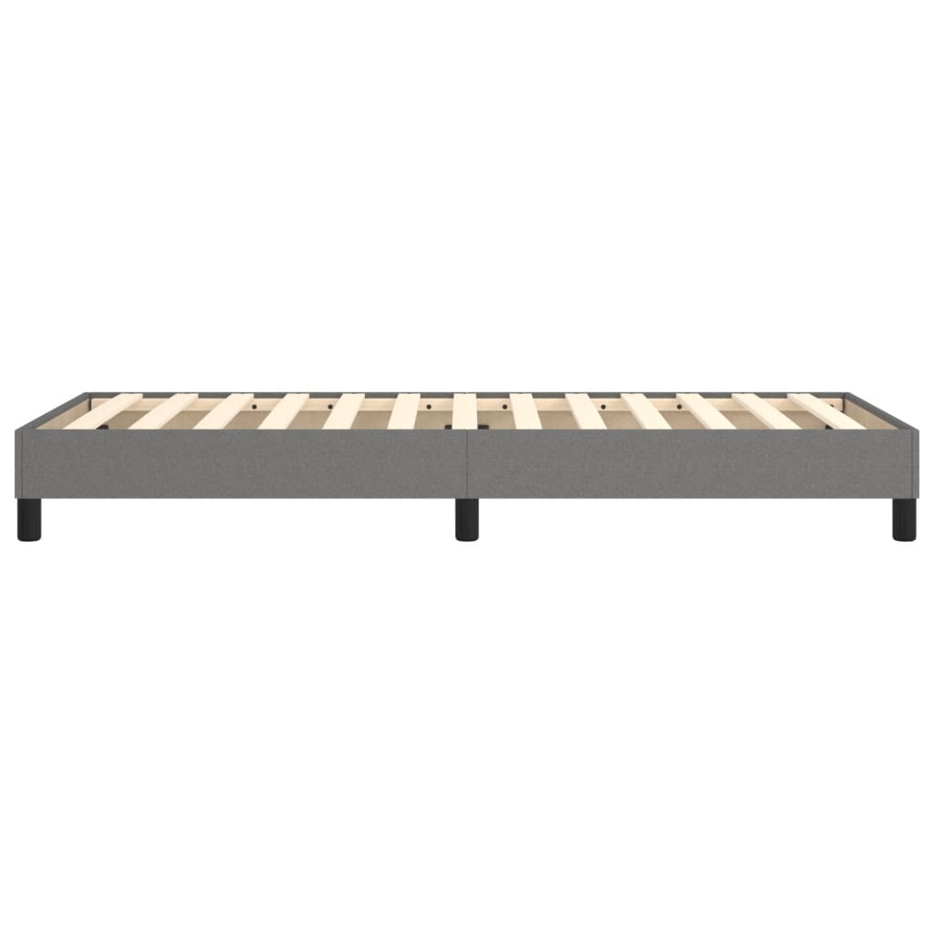 Bettgestell ohne Matratze Dunkelgrau 100x200 cm Stoff