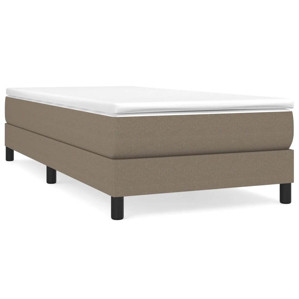Bettgestell ohne Matratze Taupe 100x200 cm Stoff