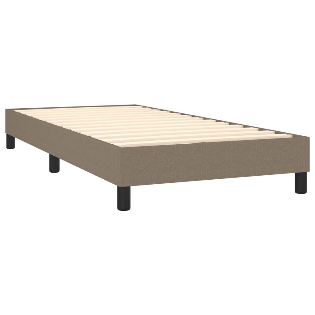Bettgestell ohne Matratze Taupe 100x200 cm Stoff
