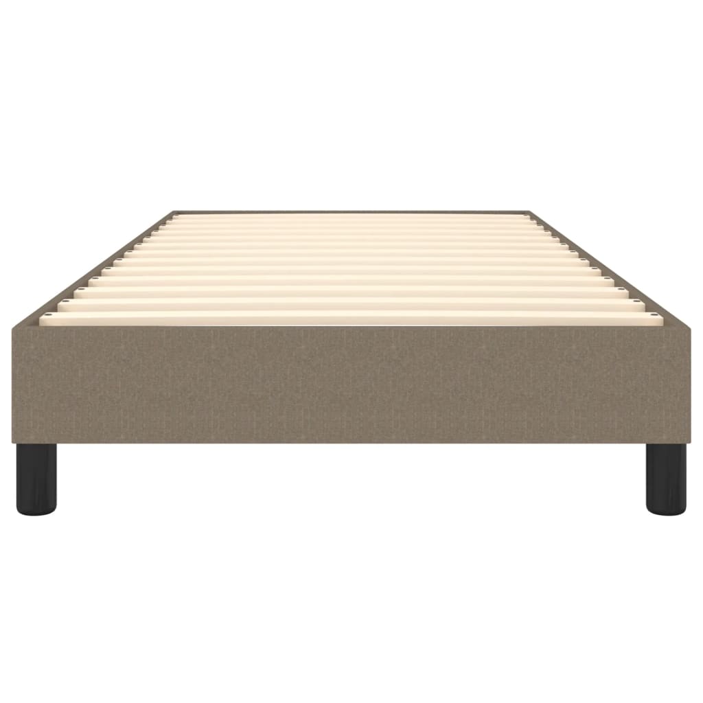 Bettgestell ohne Matratze Taupe 100x200 cm Stoff