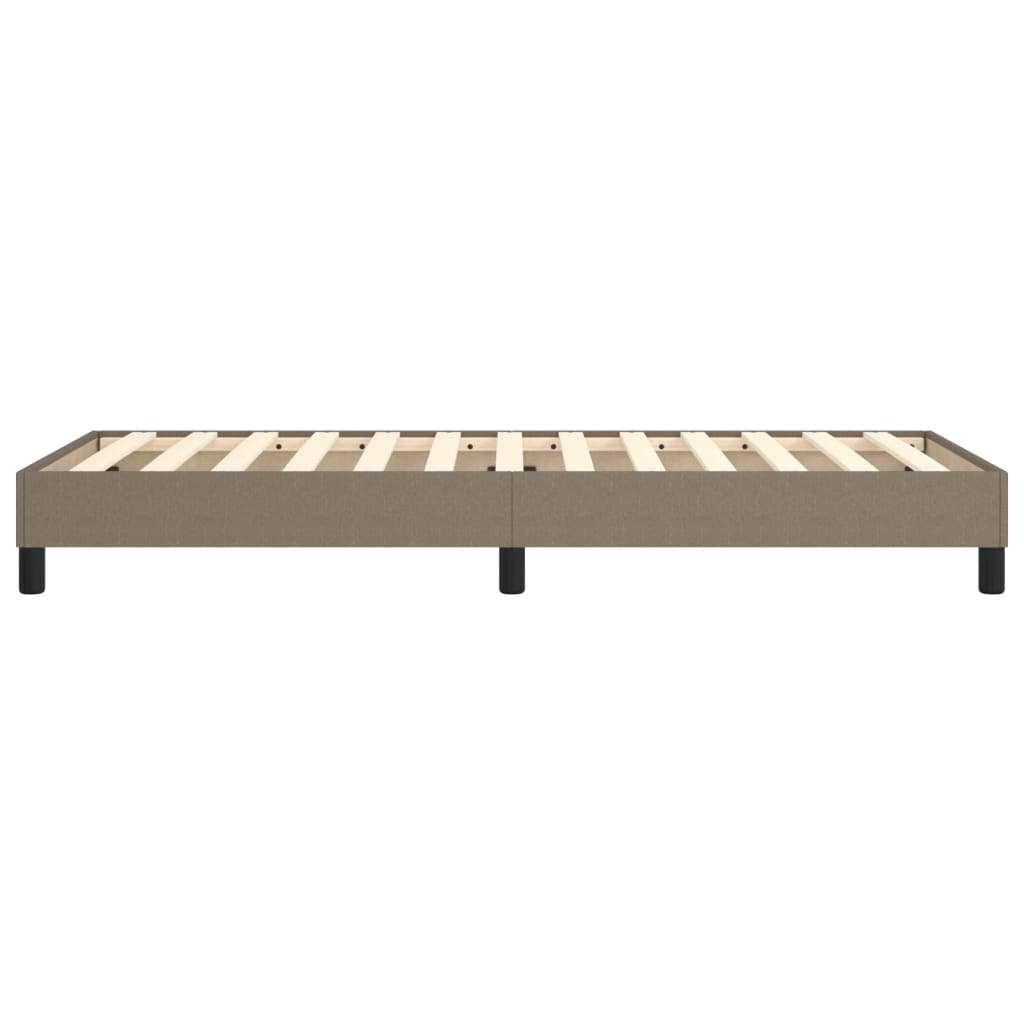 Bettgestell ohne Matratze Taupe 100x200 cm Stoff
