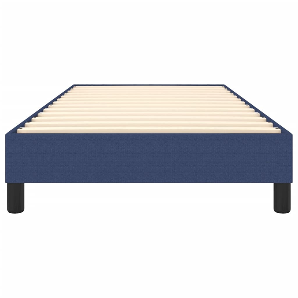 Bettgestell ohne Matratze Blau 100x200 cm Stoff