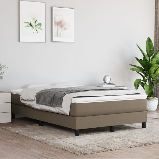 Bettgestell ohne Matratze Taupe 120x200 cm Stoff
