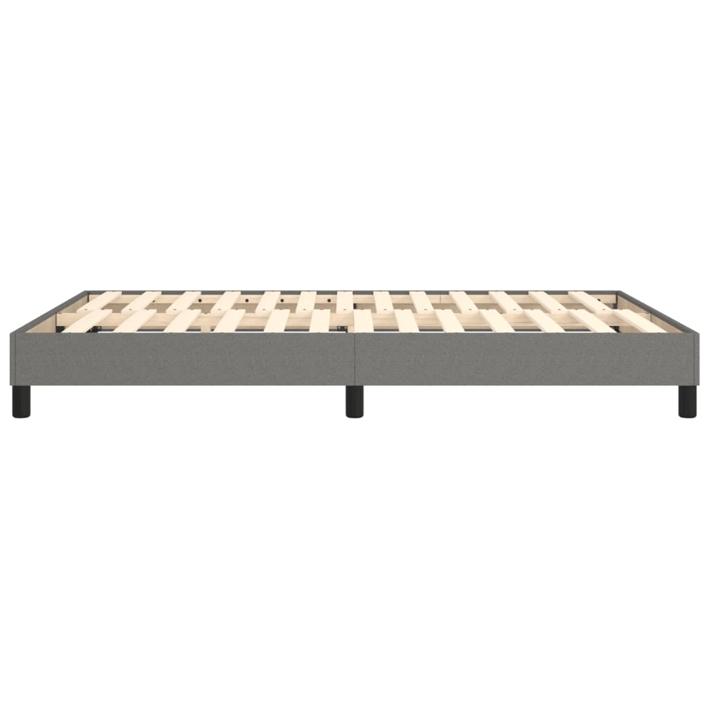 Bettgestell ohne Matratze Dunkelgrau 140x200 cm Stoff