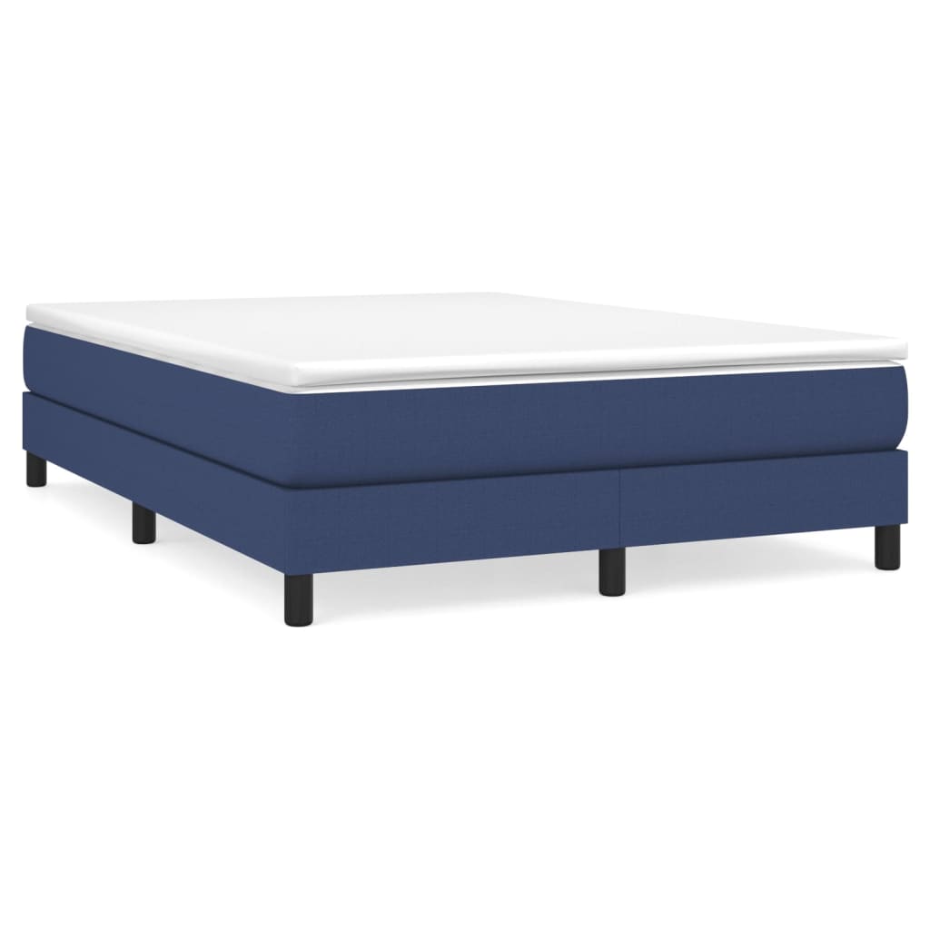 Bettgestell ohne Matratze Blau 140x200 cm Stoff