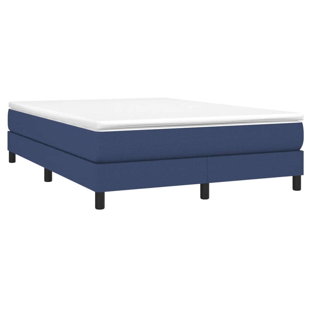 Bettgestell ohne Matratze Blau 140x200 cm Stoff