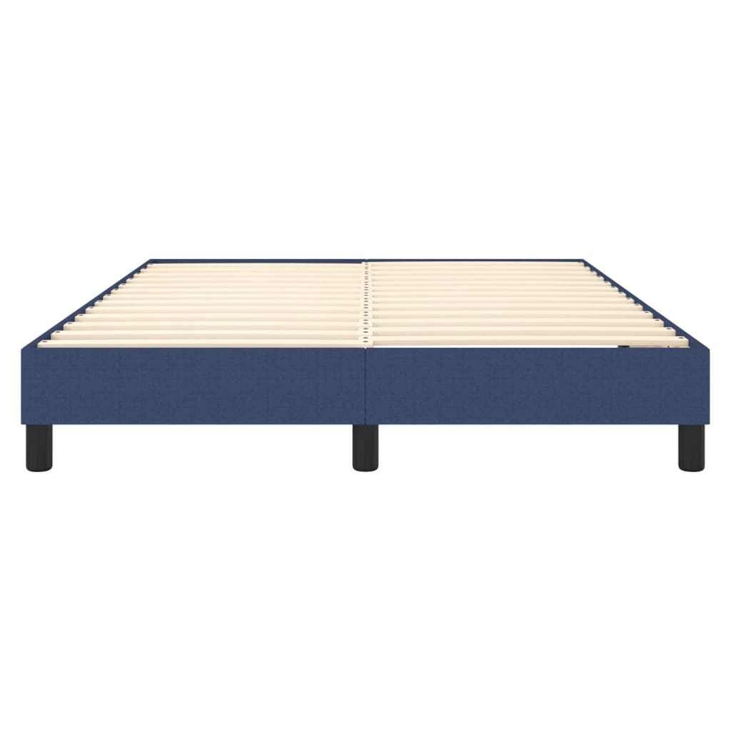 Bettgestell ohne Matratze Blau 140x200 cm Stoff