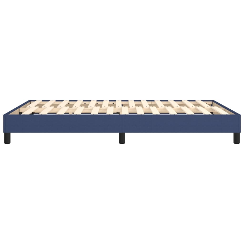 Bettgestell ohne Matratze Blau 140x200 cm Stoff