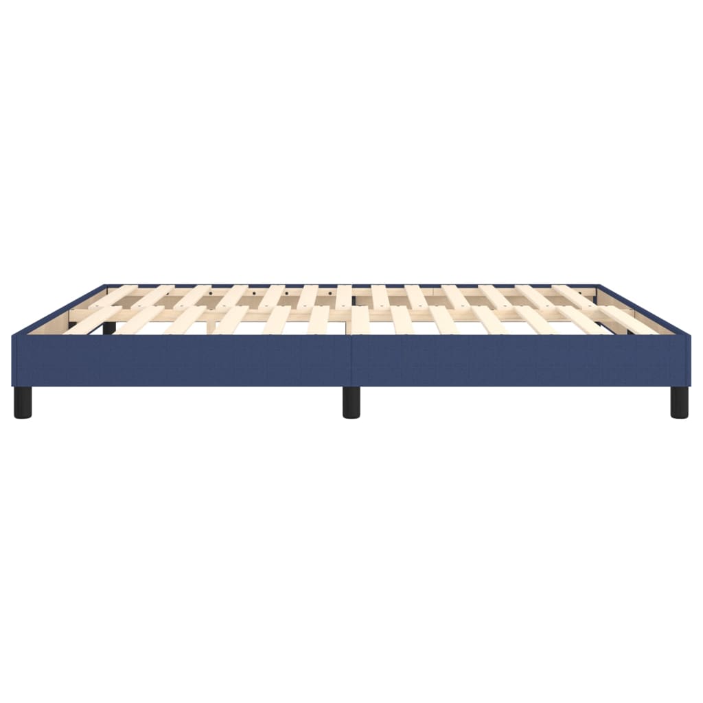 Bettgestell ohne Matratze Blau 160x200 cm Stoff
