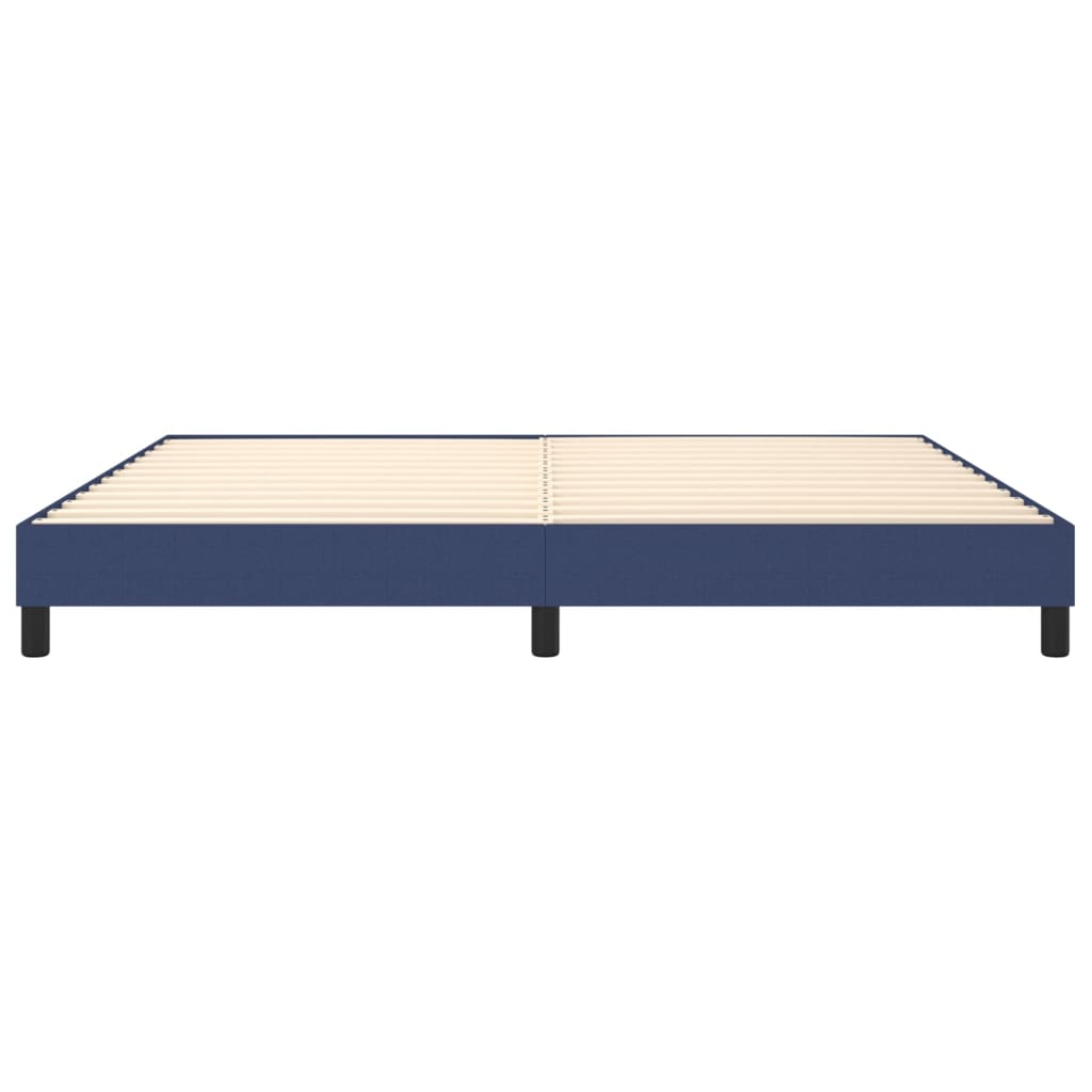 Bettgestell ohne Matratze Blau 200x200 cm Stoff