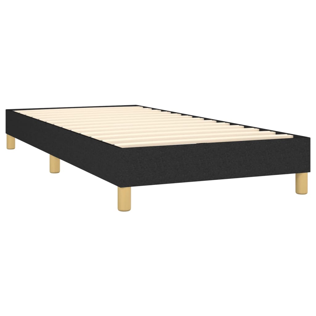 Bettgestell ohne Matratze Schwarz 80x200 cm Stoff