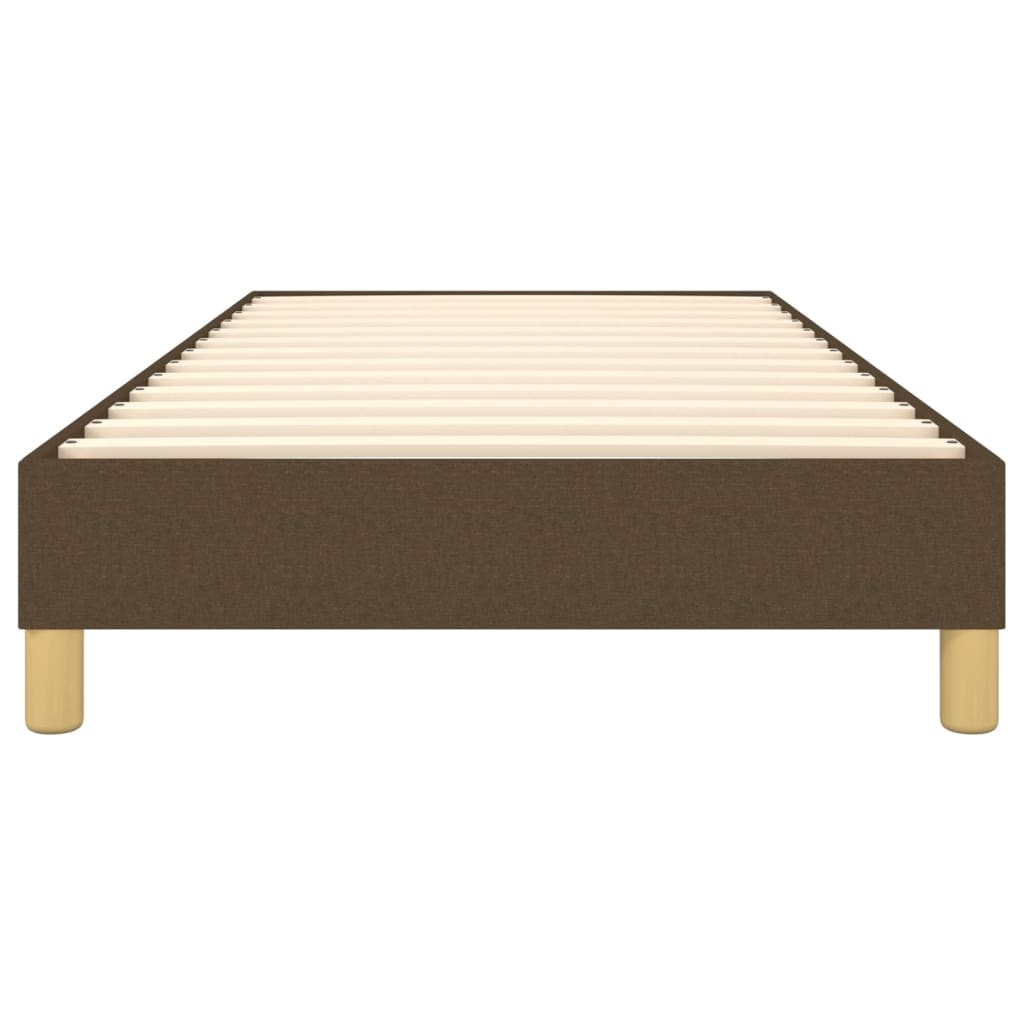 Bettgestell ohne Matratze Dunkelbraun 80x200 cm Stoff