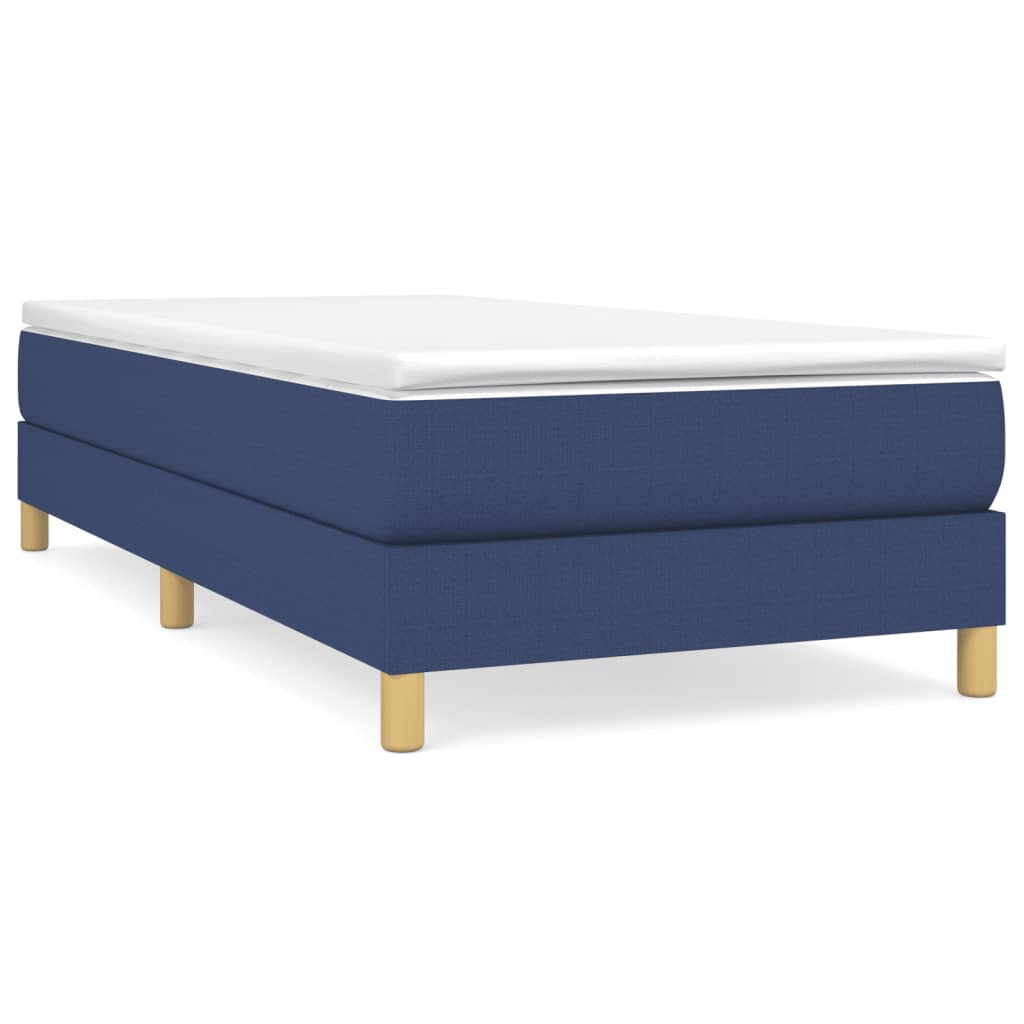 Bettgestell ohne Matratze Blau 80x200 cm Stoff