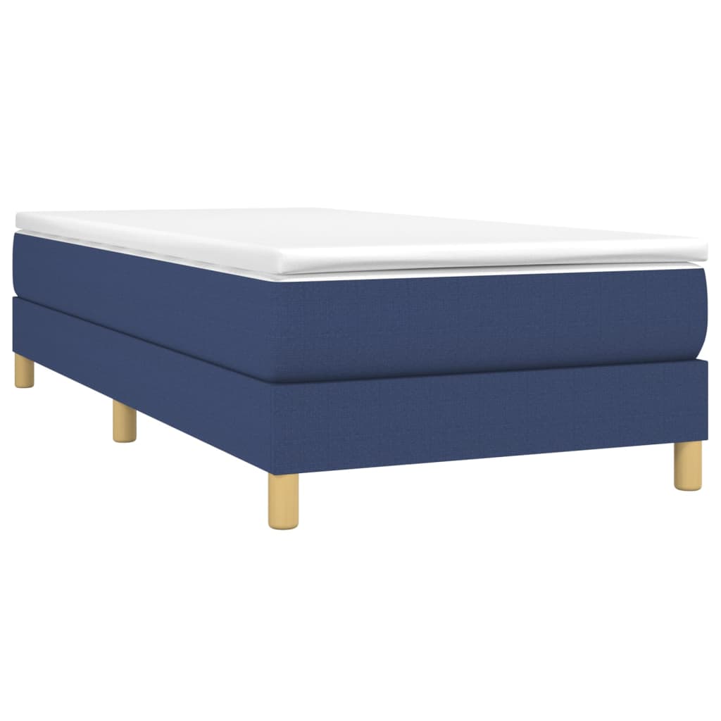 Bettgestell ohne Matratze Blau 80x200 cm Stoff