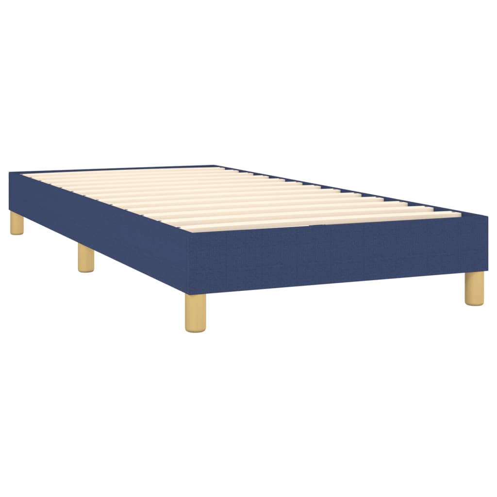 Bettgestell ohne Matratze Blau 80x200 cm Stoff