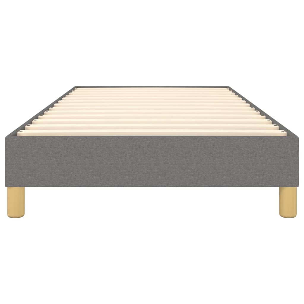 Bettgestell ohne Matratze Dunkelgrau 90x200 cm Stoff