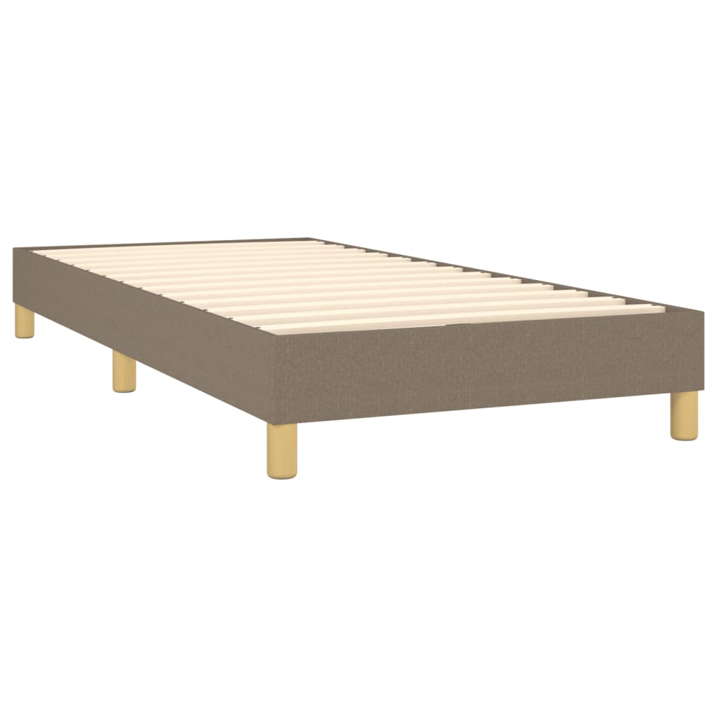 Bettgestell ohne Matratze Taupe 90x200 cm Stoff