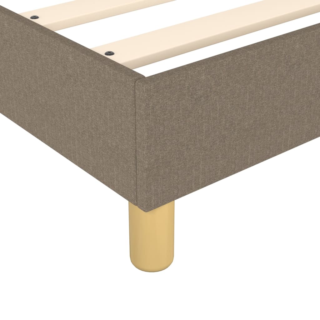Bettgestell ohne Matratze Taupe 90x200 cm Stoff