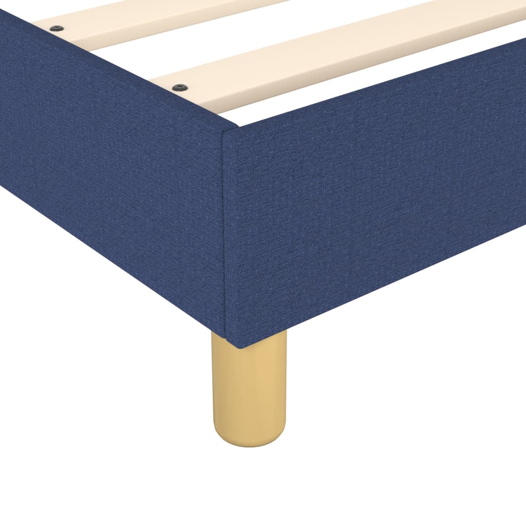 Bettgestell ohne Matratze Blau 90x200 cm Stoff