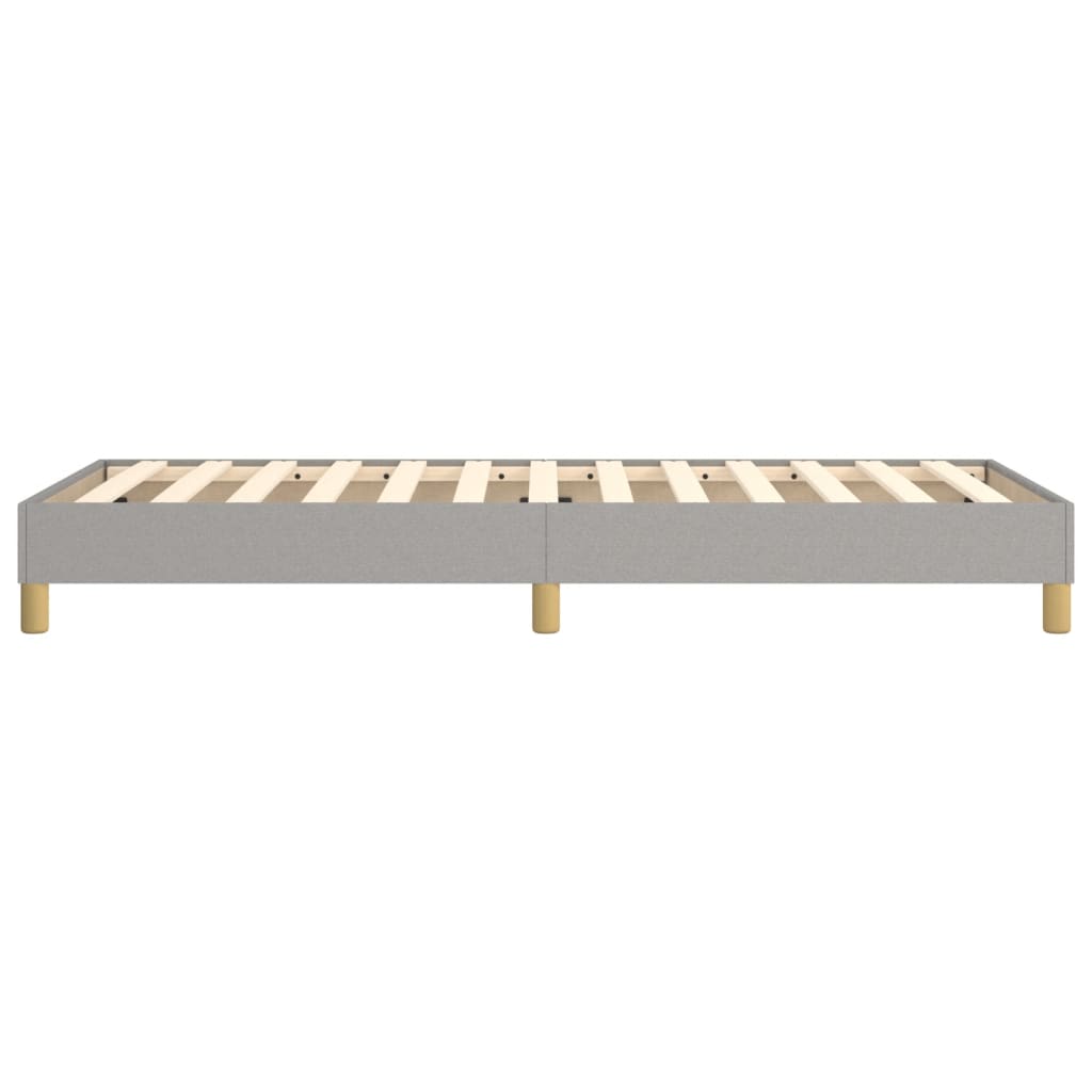 Bettgestell ohne Matratze Hellgrau 100x200 cm Stoff