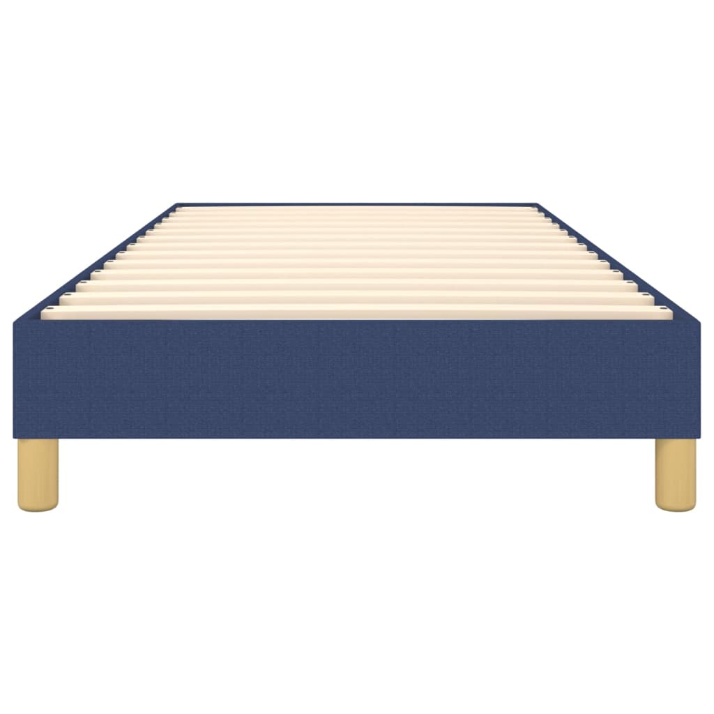Bettgestell ohne Matratze Blau 100x200 cm Stoff