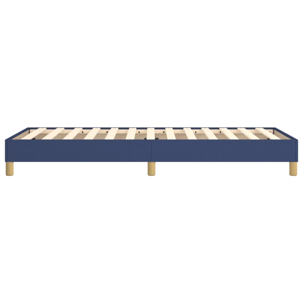 Bettgestell ohne Matratze Blau 100x200 cm Stoff