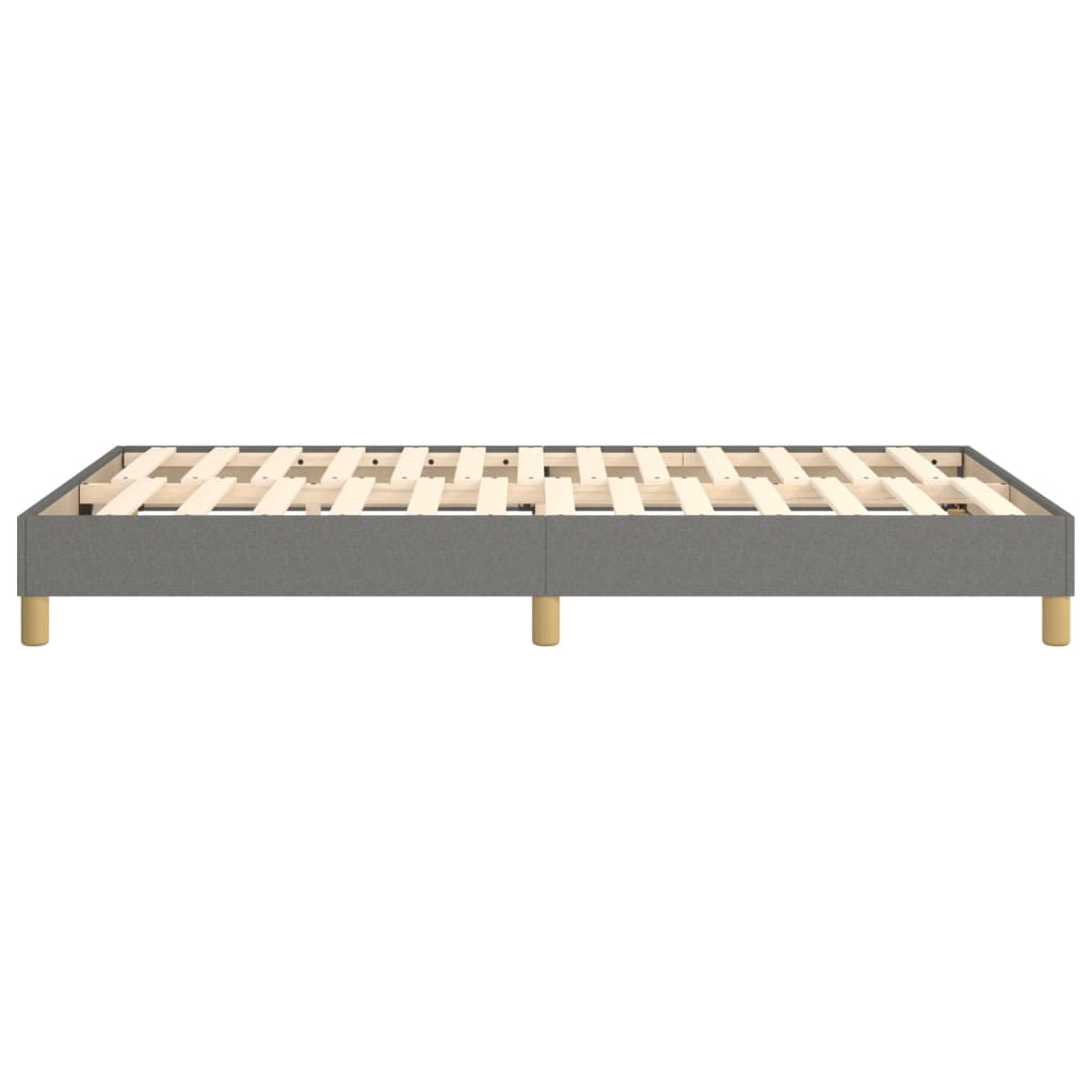 Bettgestell ohne Matratze Dunkelgrau 120x200 cm Stoff