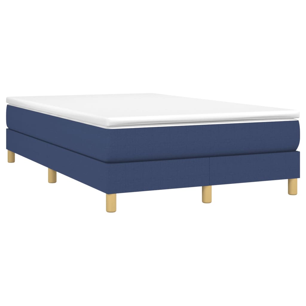 Bettgestell ohne Matratze Blau 120x200 cm Stoff