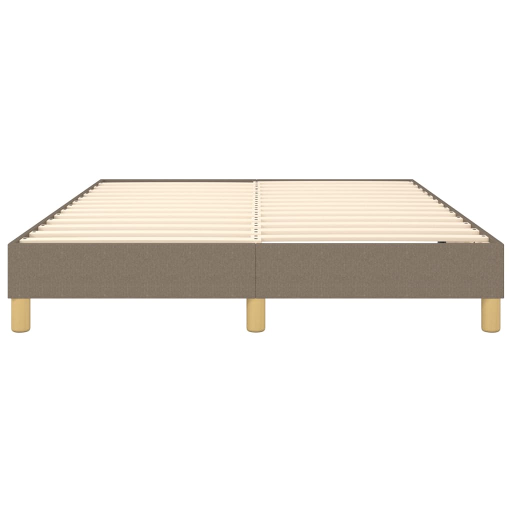Bettgestell ohne Matratze Taupe 140x190 cm Stoff