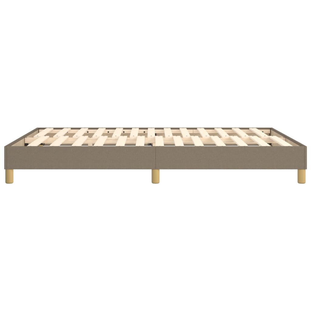 Bettgestell ohne Matratze Taupe 140x190 cm Stoff