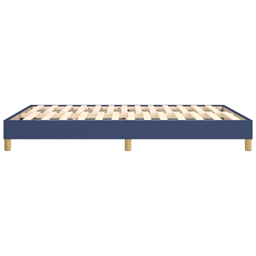 Bettgestell ohne Matratze Blau 140x190 cm Stoff