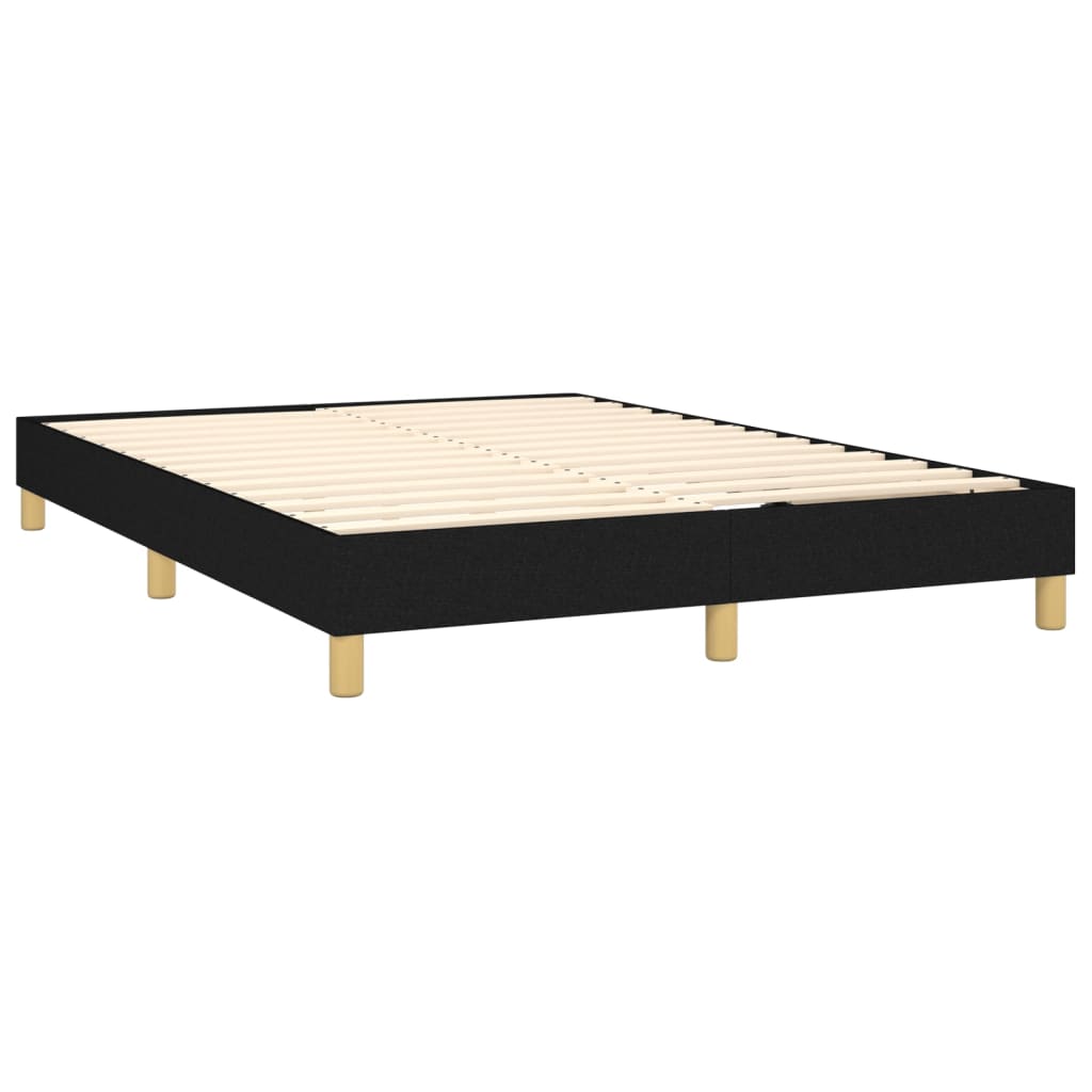 Bettgestell ohne Matratze Schwarz 140x200 cm Stoff