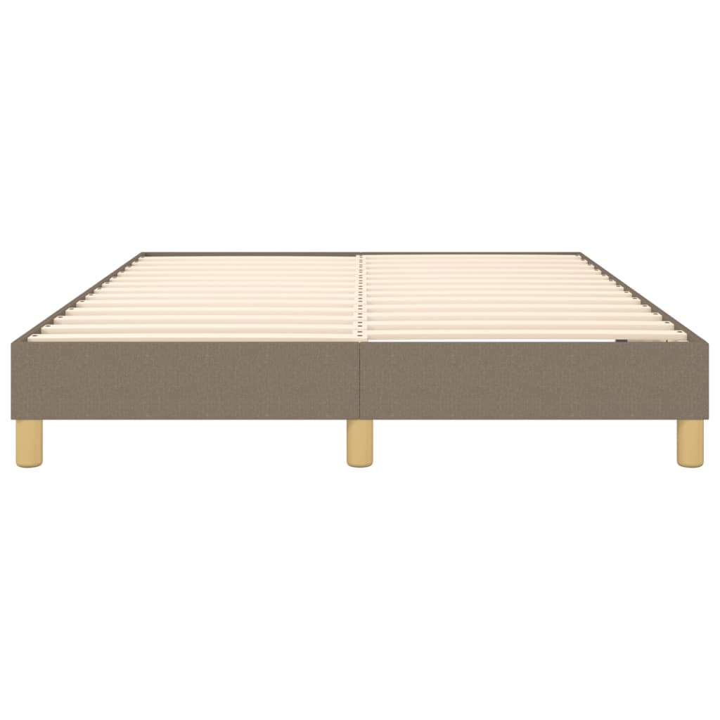 Bettgestell ohne Matratze Taupe 140x200 cm Stoff