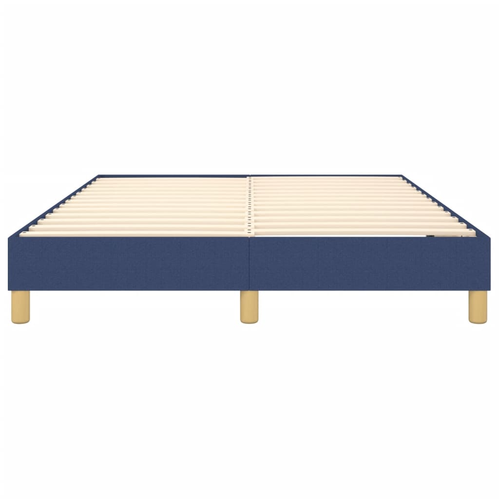 Bettgestell ohne Matratze Blau 140x200 cm Stoff