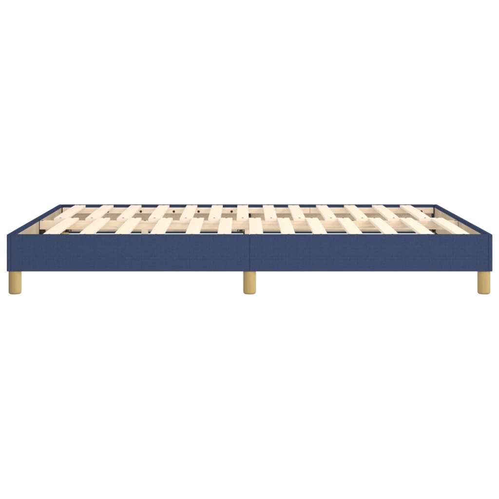 Bettgestell ohne Matratze Blau 140x200 cm Stoff
