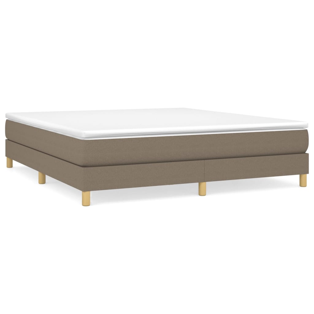 Bettgestell ohne Matratze Taupe 160x200 cm Stoff