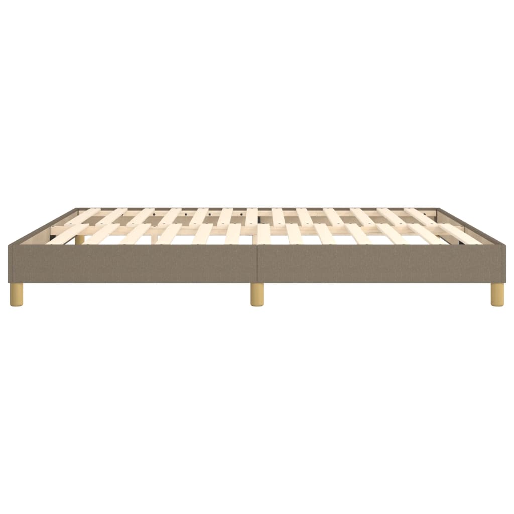 Bettgestell ohne Matratze Taupe 160x200 cm Stoff