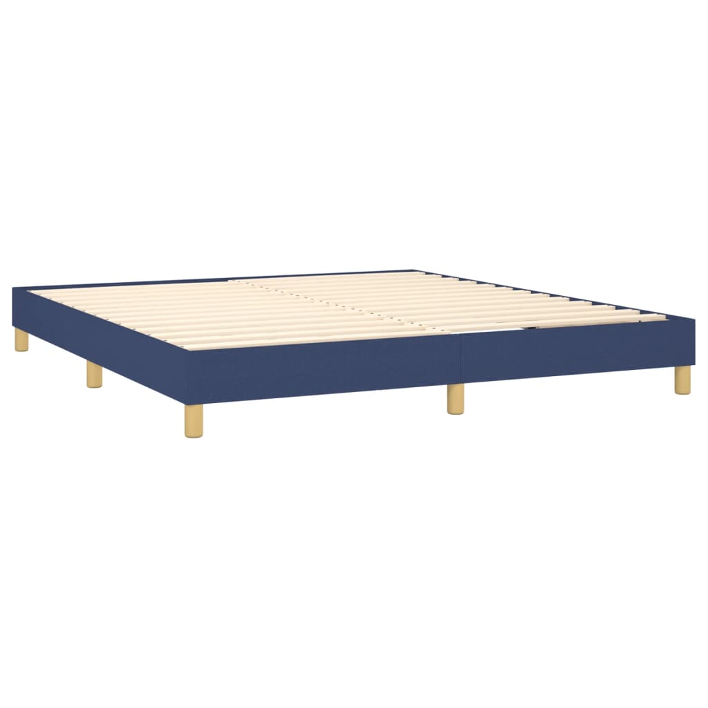 Bettgestell ohne Matratze Blau 180x200 cm Stoff