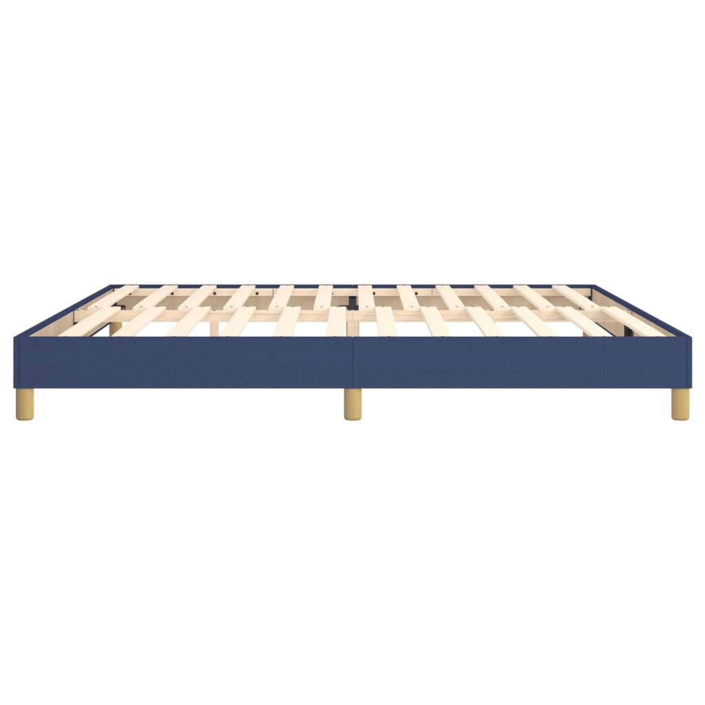 Bettgestell ohne Matratze Blau 200x200 cm Stoff