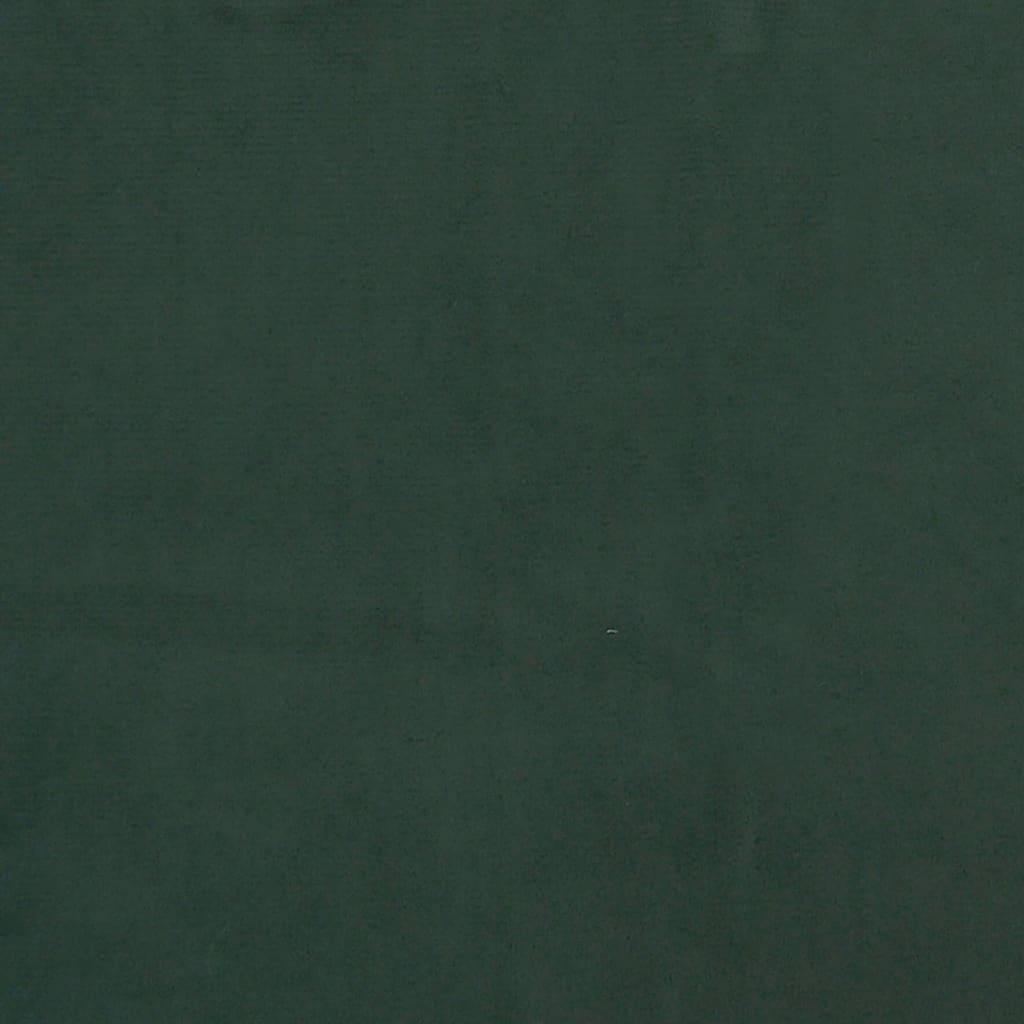 Bettgestell ohne Matratze Dunkelgrün 200x200 cm Samt