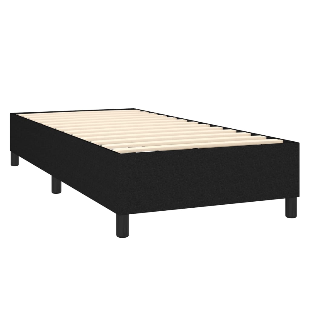 Bettgestell ohne Matratze Schwarz 80x200 cm Stoff