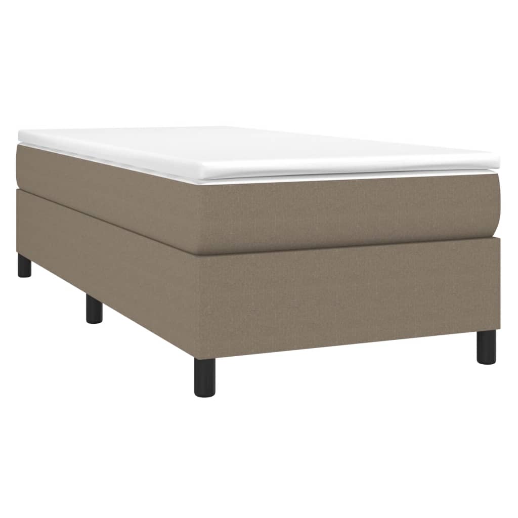 Bettgestell ohne Matratze Taupe 80x200 cm Stoff