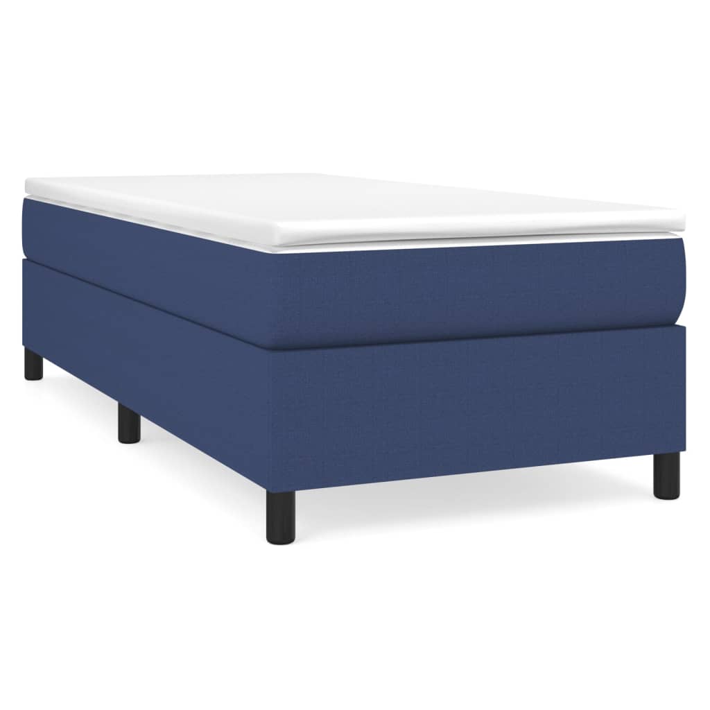 Bettgestell ohne Matratze Blau 80x200 cm Stoff