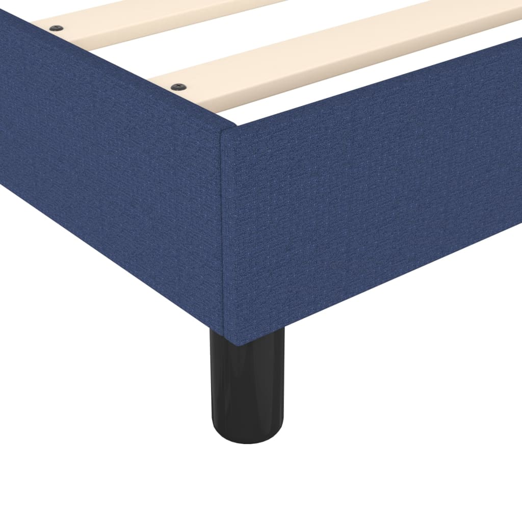 Bettgestell ohne Matratze Blau 80x200 cm Stoff