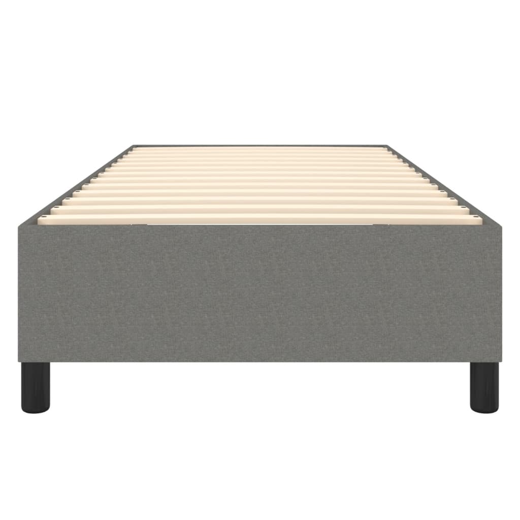 Bettgestell ohne Matratze Dunkelgrau 90x190 cm Stoff