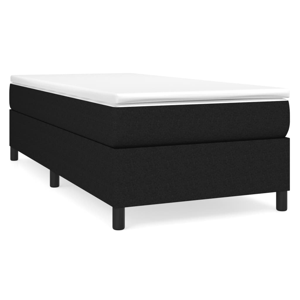 Bettgestell ohne Matratze Schwarz 90x190 cm Stoff