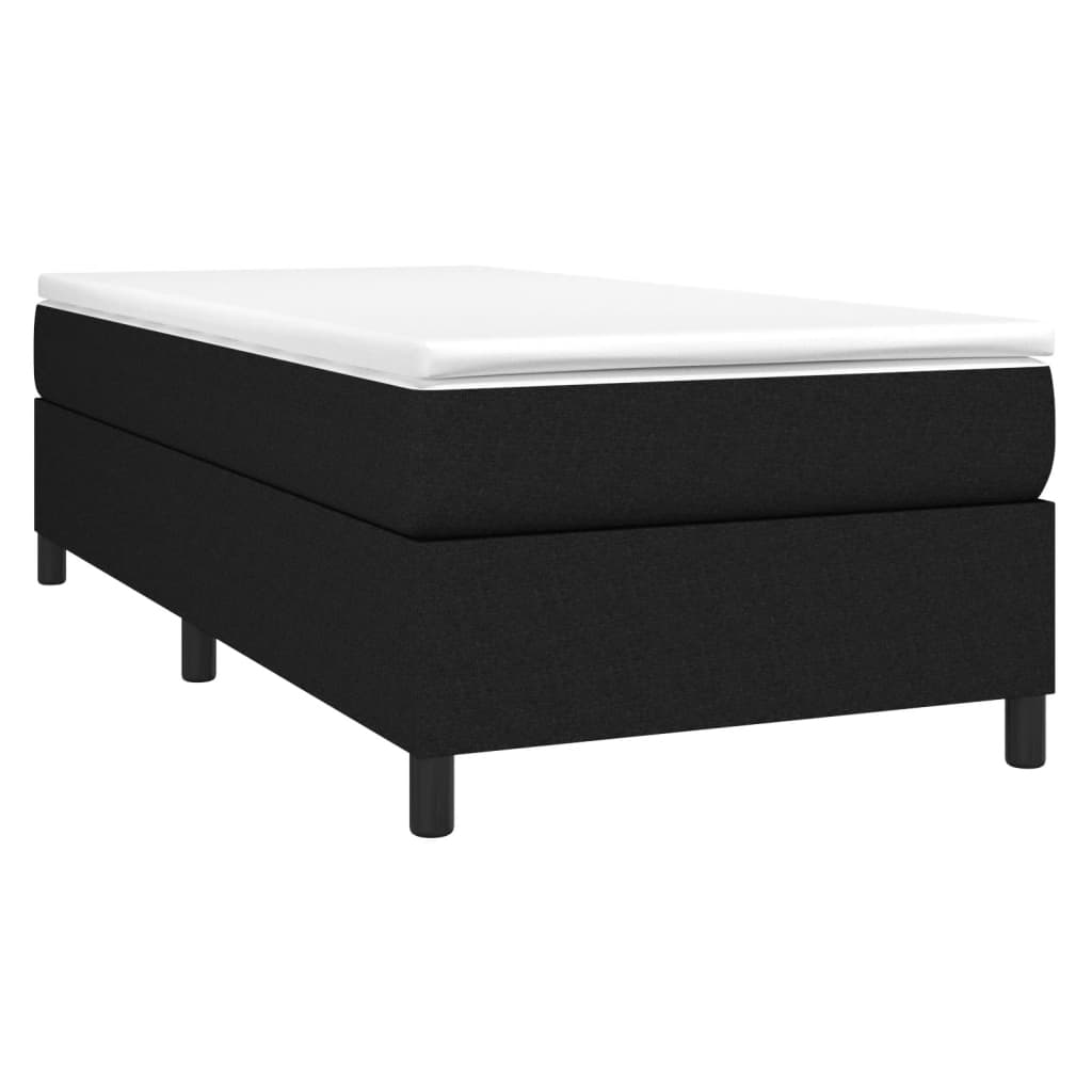 Bettgestell ohne Matratze Schwarz 90x190 cm Stoff