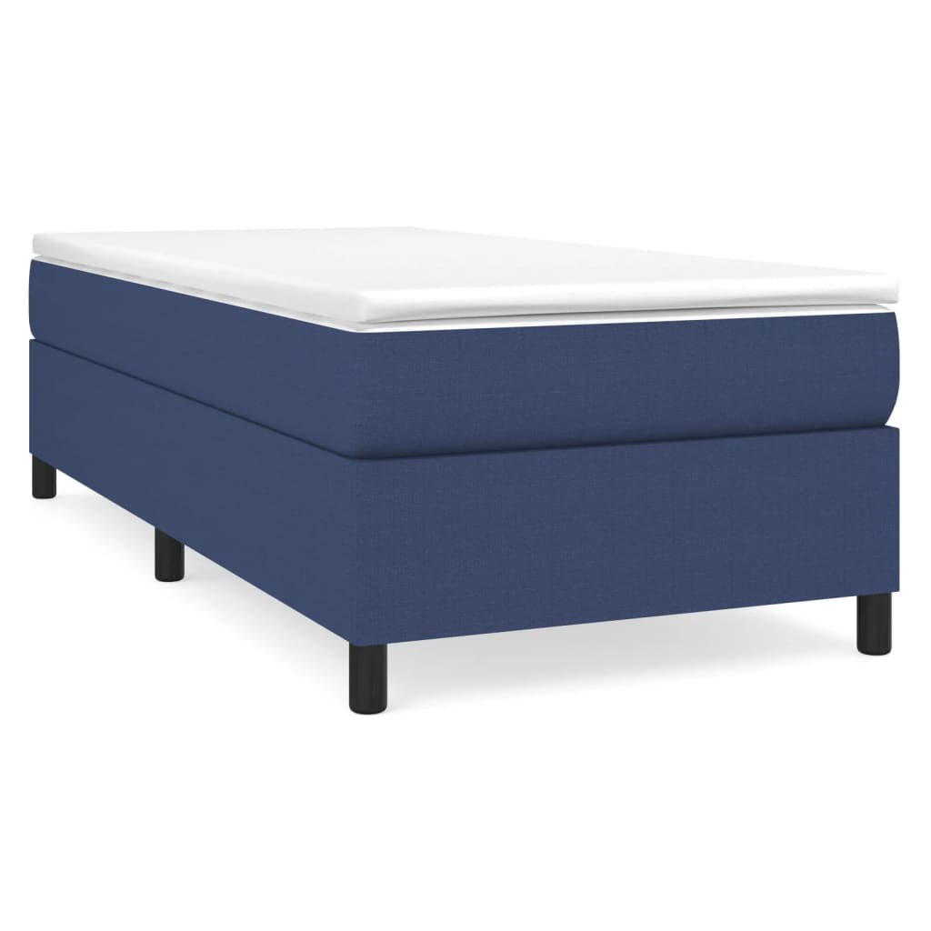 Bettgestell ohne Matratze Blau 90x190 cm Stoff