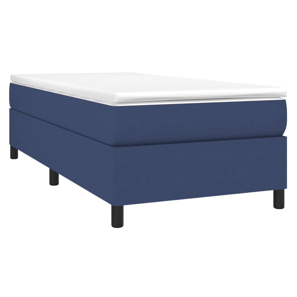 Bettgestell ohne Matratze Blau 90x190 cm Stoff
