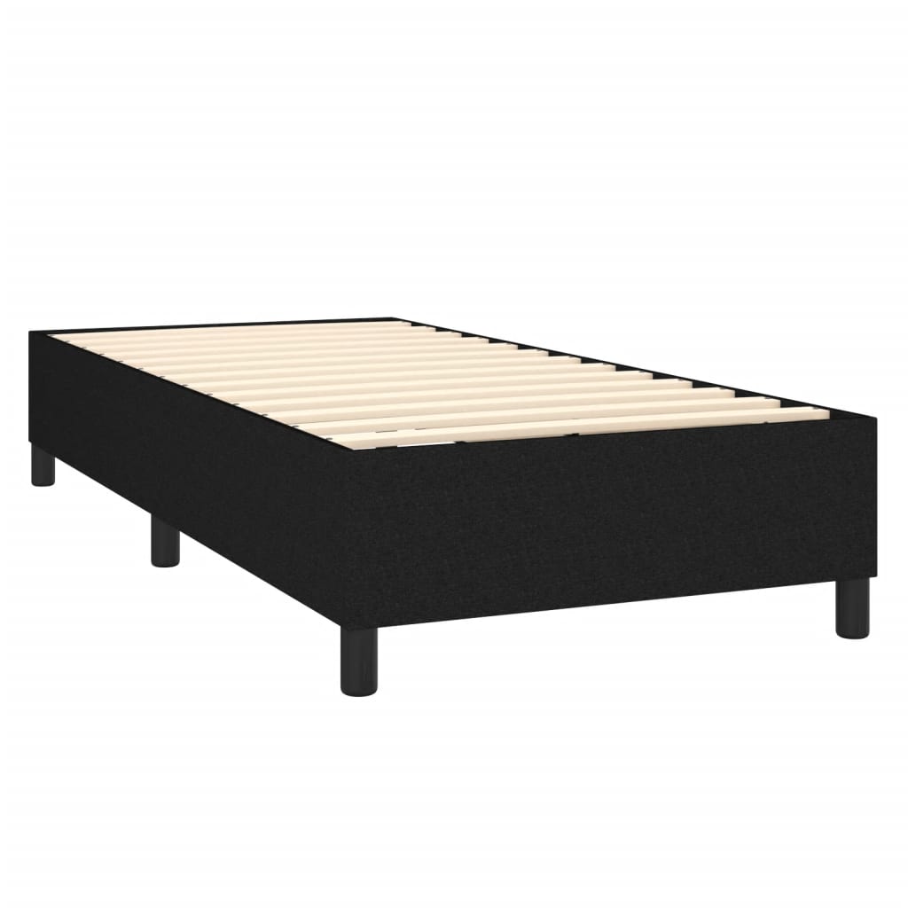 Bettgestell ohne Matratze Schwarz 90x200 cm Stoff